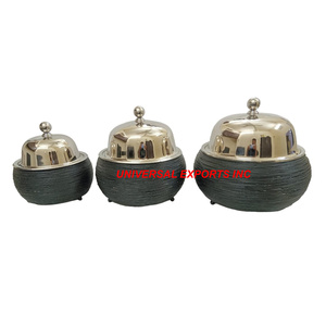 Metal Food Warmer Customized Size Designer Casserole <b>Top</b> Selling Luxury New Wholesale Metal Hotpot - Product Image 6
