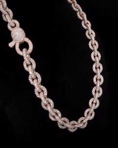 925 Sterling Silver Cuban Link Chain VVS Moissanite Diamond <b>Necklace</b> Iced Out Hip Hop Jewelry for Men Women - Product Image 2