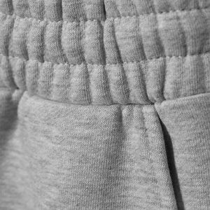 Nouveauté Pantalon décontracté ample à pattes évasées de haute qualité, coupe droite, style unisexe, coton premium, taille élastique, pantalon de survêtement uni - Product Image 6