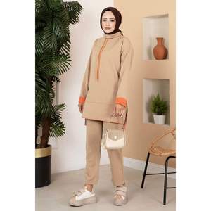 Medio cuello alto deporte 2 piezas traje visón - Product Image 5