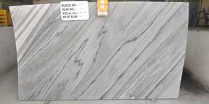 Losa y azulejo de mármol blanco de calcita pulida moderna AP para pisos y encimeras de hoteles - Product Image 4