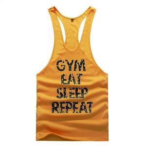 Débardeur en maille de Polyester pour hommes, grande taille, Gym, Racerback, musculation, Stringer, Sublimation, gilet pour hommes - Product Image 3