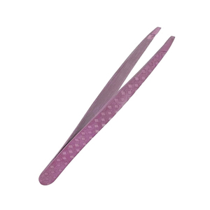 Pinces à épiler pour sourcils de couleur rose, revêtement papier, pointe inclinée, outils de maquillage pour sourcils, pour usage domestique et en salon - Product Image 3