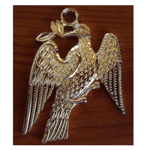 Masonic Collar Jewel Chaplain Holy Bible Gold Freemason Mason Masonic sticker in metal zinc alloy Freemasonsticker Maltese JEWEL - Product Image 3