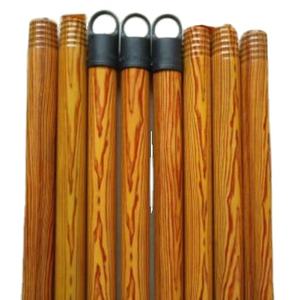 Palo de mopa de madera de 120cm de largo con cabezal de escoba de PVC para limpieza del hogar y limpieza escobas y recogedores duraderos - Product Image 1