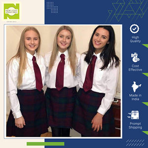 Camisa de uniforme escolar de manga larga unisex al por mayor OEM para estudiantes a precio directo de fábrica del fabricante de confianza de la India - Product Image 2