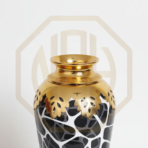 Vase de sol en aluminium plaqué or à forte demande, design de mariage, col en relief, impression émaillée, meilleur prix, vente en gros directe d'usine - Product Image 6