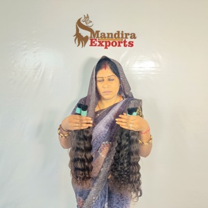 Venta al por mayor 100% Color Natural Remy Cutícula Alineada Virgen Extensiones de Cabello Humano Negro Rizado Profundo A Granel Indio Onda Suelta Onda Profunda - Product Image 6