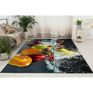 Tapis imprimé Fruit Splash in Water : moderne, classique, décoration intérieure, tapis en chenille - Product Image 1