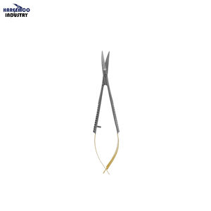 Tijeras Manuales Castroviejo de Marca Personalizada, 12 cm, Curvas, Aprobadas por la CE, 30 Posiciones de Mandíbula, Clase I, 1 Año de Garantía, Modelo HI-1107 - Product Image 1