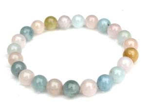 High Quality Top Grade Natural Rudra Gems Multi Color 8mm Morganite Round <b>Loose</b> <b>Beads</b> Strands DIY Mala Jewelry - Product Image 4