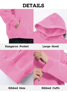 Jersey de mezcla de algodón 100% de peso pesado de alta calidad, sudaderas con capucha personalizadas para hombres, ropa de calle americana, estampado de puff de 450gms para invierno - Product Image 4