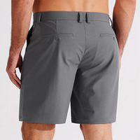 Özel Logo yürüyüş Golf şort plaj şortu erkekler için Polyester hibrid rahat Golf 5 inç inpocket yaz şort erkekler ile cep