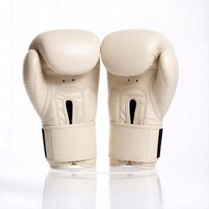 Premium Leather Training Gloves with Custom Floral Embroidery and High Density <b>Foam</b> <b>Padding</b> for Professional Gym and Bag Work - Product Image 3