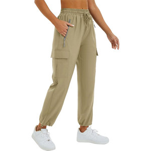 กางเกงคาร์โก้ทรงหลวมขนาดใหญ่สำหรับผู้หญิง สวมใส่สบาย ทรงหลวม ระบายอากาศได้ดี เอวกลาง ผ้าไนลอน/ผ้าฝ้าย มีกระเป๋าหลายช่อง กางเกงแฟชั่น - Product Image 1