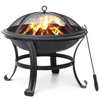 Vente en gros de foyer de haute qualité personnalisé chauffage extérieur noir haute température foyer en fer bol meilleure vente