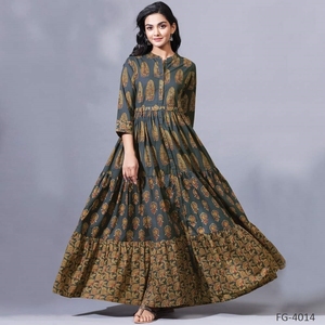 Calidad de exportación India Buen precio Soporte/Muselina pura de diseño Evergreen para adultos con proveedor de Bata de trabajo impreso digital de India - Product Image 2