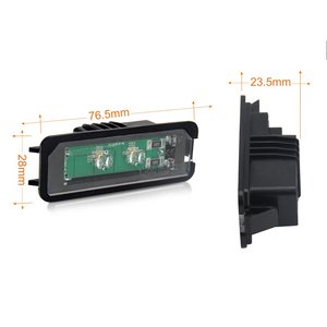 ชุดไฟส่องป้ายทะเบียน LED VW Golf 4 5 Passat Porsche CAYMAN Cayenne 911ที่นั่ง Altea Leon Skoda ยอดเยี่ยม10W 12V IP67-รถยนต์ & - Product Image 2