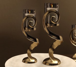 Le bougeoir moderne de style feuille vintage ajoute une touche élégante, chaleureuse et confortable à n'importe quel espace - Product Image 6