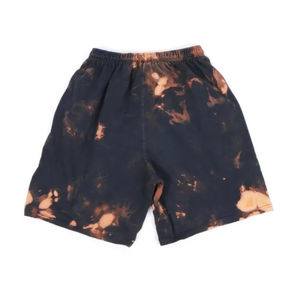 Pantalones cortos informales de verano para hombre con patrón bordado, LICRA transpirable, poliéster, ajuste ligero, cintura con cordón, estilo relajado - Product Image 2