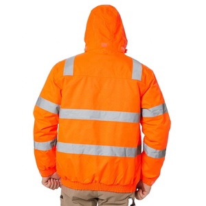 Custom Men's High Visibility Reflective Safety <b>Jacket</b> Hi Vis Workwear Construction Road <b>Worker</b> Waterproof Windproof <b>Jacket</b> - Product Image 4