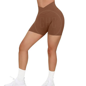 Short crossfit taille haute respirant à séchage rapide pour femmes avec logo personnalisé OEM et marque privée prix de gros - Product Image 5
