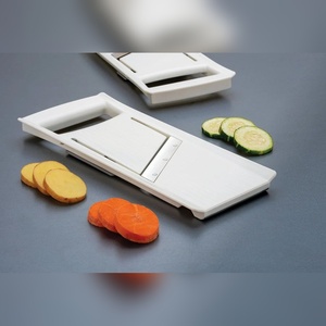 Trancheuse à légumes manuelle réglable en 3 tailles, matériau ABS incassable, lame en acier inoxydable, outil de découpe de forme simple - Product Image 3