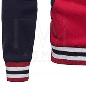 Chaqueta de manga larga impermeable de alta calidad para hombre, diseño de Letterman de Color personalizado, tela de lona duradera, cuello con capucha para invierno - Product Image 5