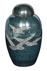 URNA DE CREMACIÓN DE LATÓN BRILLANTE MARRÓN BRILLANTE DISEÑO DE HOJA CLÁSICO DE LUJO MÁS VENTA URNA ESMALTE DE ALTA CALIDAD PARA CENIZAS HUMANAS - Product Image 5