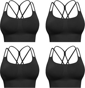 Soutien-gorge de sport pour femmes de qualité supérieure, ultra confortable, respirant, devant pour la course à pied, le yoga, l'entraînement - Soutien flexible pour adultes - Product Image 4