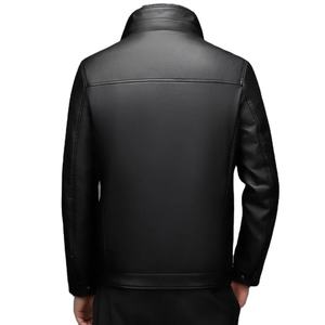 Men Leather <b>Jacket</b> Style 2025 Autumn Winter Casual <b>Fur</b> One-piece Men's Super Soft SE Plush Liner Warm <b>Jacket</b> - Product Image 3