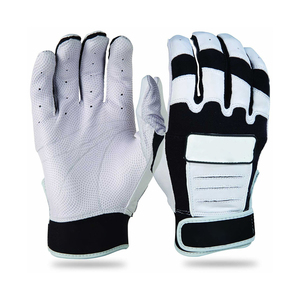 2026 Top Quality Goatskin Leather Softball Baseball Batting <b>Gloves</b> Short Cuff Custom Logo Baseball Batting <b>Gloves</b> Manufacturer - Product Image 3