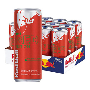¡Bebida energética Redbull Red Edition, ingrediente primario de carbonato bajo en carbohidratos y sin azúcar empaquetado a granel para exportación a la venta! - Product Image 1
