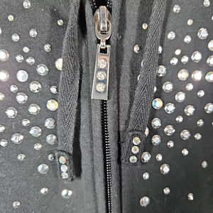 Nueva moda Unisex diamantes de imitación sudaderas otoño 100% algodón orgánico impermeable personalizable tela duradera de alta calidad - Product Image 6