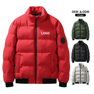 Oversized Plus Size Reversible Puffer Jacket for Men Custom Logo <b>Winter</b> <b>Thick</b> Warm down <b>Coats</b> Waterproof Wholesale - Product Image 3