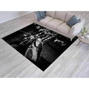 Tapis imprimé moto aux couleurs vives - Man Cave, Garage, Cadeau pour lui, avec tapis moelleux - Product Image 5