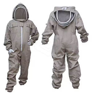 <b>Full</b> <b>Body</b> Bee <b>Suit</b> With Detachable Veil And Tool Pockets For Convenient Use 2025 - Product Image 1