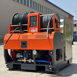 AMJET-Rapport qualité-<span class=keywords><strong>prix</strong></span> Machine de nettoyage d'égouts à haute pression à <span class=keywords><strong>essence</strong></span> 37HP 10lpm 300bar Nettoyeur de canalisations Machines à jet d'égouts - Product Image 3