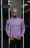 Suéter informal de otoño para hombre para cuello Polo manga larga cremallera cálido calor Cachemira Mohair estampado Jacquard Logo botón raya letra