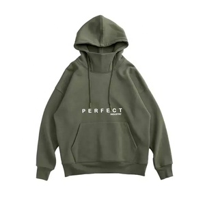 Sudaderas con capucha lisas de peso pesado en blanco de alta calidad, sudaderas con capucha térmicas Unisex de talla grande para hombre con logotipo personalizado - Product Image 2