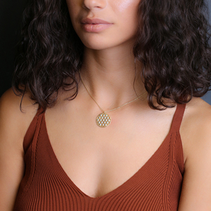 Traditional Round Shape Aquamarine Stone Flower Design Necklace Turkish Handmade Wholesale 925 Sterling Silver Jewelry - Product Image 2