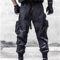 Pantalon Tech Wear de style urbain pour hommes avec poches fonctionnelles et pantalon utilitaire élégant pour hommes avec poches cargo