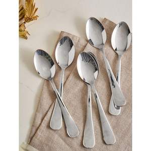 Cuchara de Acero Inoxidable Ecológica Refinada con Acabado Pulido para Uso Diario, Eventos Especiales, Aspecto Clásico, Empaque en Caja de Regalo - Product Image 5