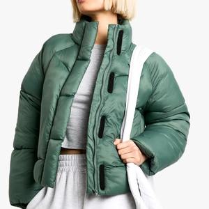 Chaqueta Acolchada de Algodón para Mujer, Elegante y Cálida, con Capucha, Abrigo Acolchado de Invierno con Forro de Algodón, OEM - Product Image 3