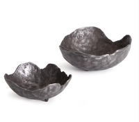 Juego de Esculturas Decorativas Modernas de Aluminio Orgánico, Recubrimiento en Polvo, Color Personalizable, Paquete Multipieza, Flor de Metal