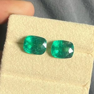 Phòng thí nghiệm phát triển <span class=keywords><strong>Ruby</strong></span> 8x10mm asscher cắt mặt cắt chất lượng tốt lỏng đá quý với màu sắc chơi để làm bông tai cặp - Product Image 3