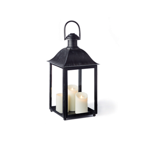 Meilleure conception lanternes en fonte d'aluminium revêtues de noir pour la maison et le mariage éclairage de table décoration lanternes à bougie - Product Image 1
