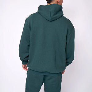 Venta al por mayor Puff Impresión de peso pesado sudaderas con capucha de algodón de los hombres pulóver con capucha de gran tamaño personalizado Impresión de lujo pulóver algodón con capucha - Product Image 3