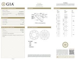 B2B D'Vins Bijoux Modèle RU-86 pour Certifié 1.60 CT Lâche Blanc Diamant Naturel G Couleur FL FLOW Pureté EX Coupe Polie pour - Product Image 2