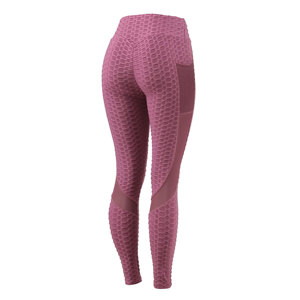 Venta caliente mujeres sin costuras levantamiento de glúteos Sexy Fitness entrenamiento Leggings malla transpirable secado rápido apretado deportes Yoga Pantalones - Product Image 3